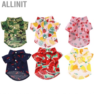 Allinit Pet Summer T Shirt  Dog Breathable Polyester Soft Reusable Casual for Outdoor Puppy