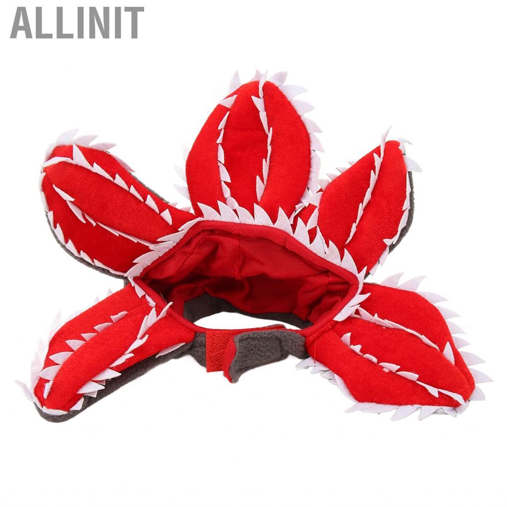 allinit-pets-halloween-man-eater-flower-hat-adjustable-comfortable-breathable-cute-horror-pet-for-par