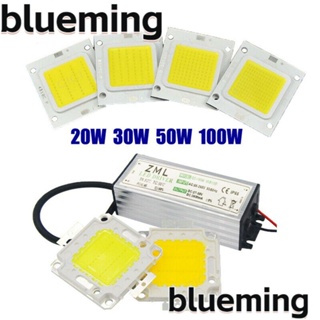 Blueming2 ชิปไฟสปอตไลท์ LED COB สีขาวอบอุ่น AC 85-265V พร้อมพาวเวอร์ซัพพลายไดรเวอร์ DIY