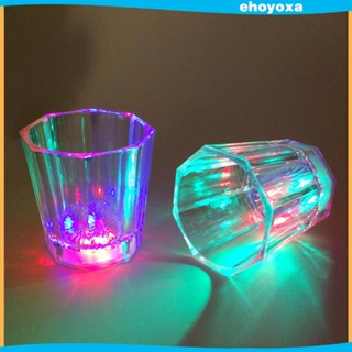 [Ehoyoxa] แก้วแชมเปญ มีไฟ LED Pp สําหรับค็อกเทล บาร์ แก้ว ปิ้งขนมปัง เหมาะกับการปิกนิก งานแต่งงาน