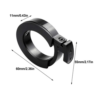 2pcs Folded Guard Ring Outdoor Reusable ABS Buckle Replacement Pratical Scooter Accessories Round Locking Fit For Xiaomi