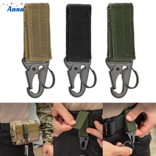 【Anna】Carabiner Lock Black/Green/Khaki For Camping Hanging System Steel + Nylon