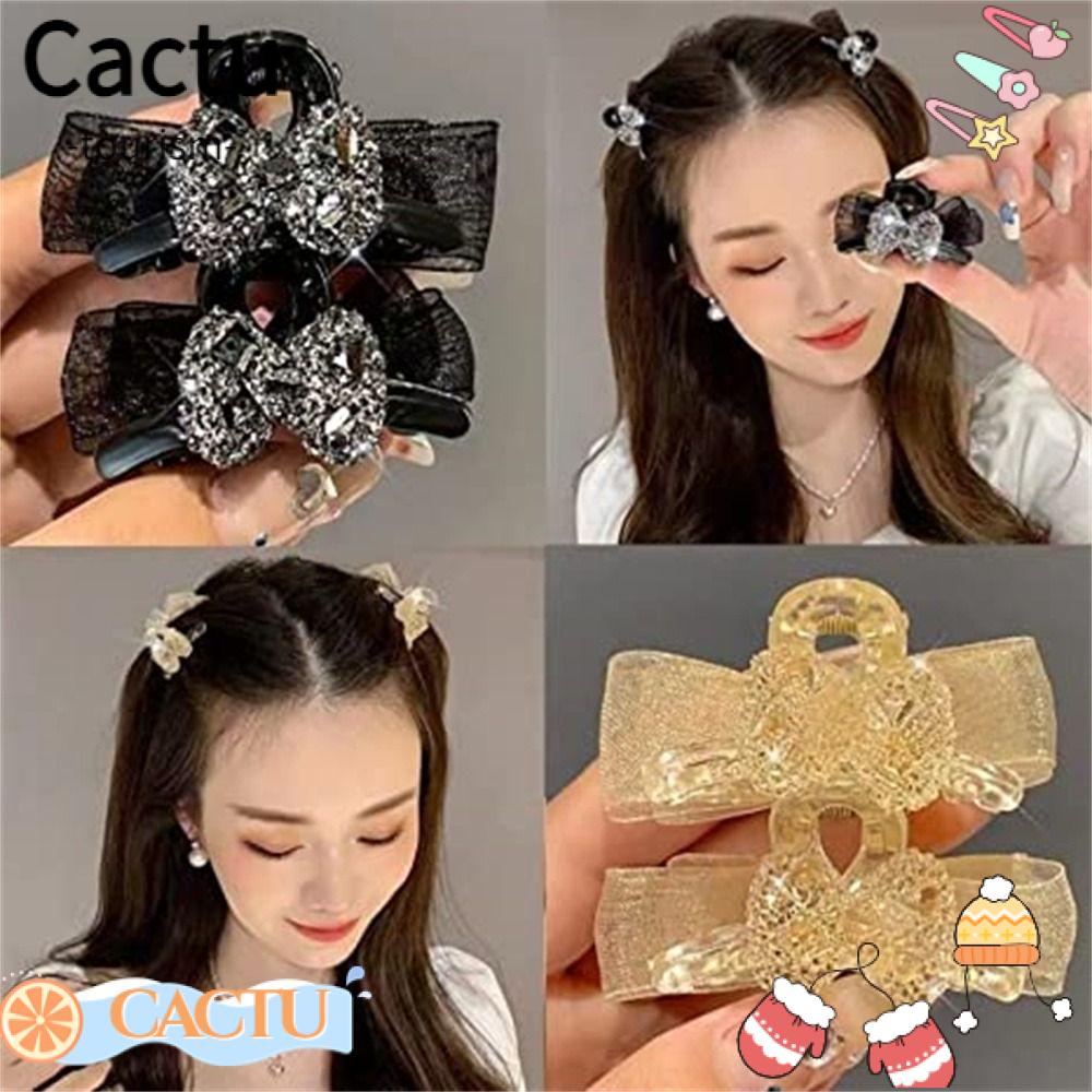 cactu-กิ๊บติดผม-รูปผีเสื้อ-สองด้าน-ประดับพลอยเทียม-สําหรับผู้หญิง