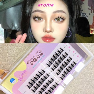 Aroma ขนตาปลอม คลัสเตอร์ ขนตาเดี่ยว ยาว ผสม DIY