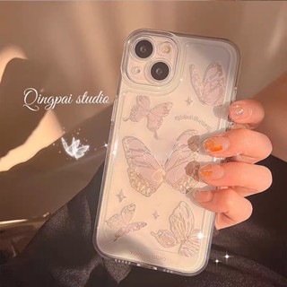 เคสโทรศัพท์มือถือแบบใส กันกระแทก ลายผีเสื้อคริสตัล หรูหรา สําหรับ Infinix Note 30 5G X6711 Note 30 Pro 4G X678B Note 30 Vip