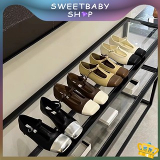 Sweetbaby💋ส่งเร็ว🚚รองเท้าแมรี่เจน ส้นแบน แฟชั่นฤดูใบไม้ผลิ และฤดูใบไม้ร่วง สไตล์เรโทร สําหรับผู้หญิง 2023