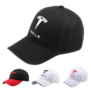 หมวกเบสบอล กันแดด ปักลายตัวอักษร ปรับได้ เหมาะกับทุกฤดูกาล สําหรับผู้ชาย และผู้หญิง เล่นกีฬากอล์ฟ ตกปลา Tesla Model3 ModelS P85D