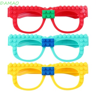 Damao บล็อกตัวต่อ รูปแว่นตา ขนาดเล็ก ของเล่นเสริมพัฒนาการ สําหรับเด็ก Diy