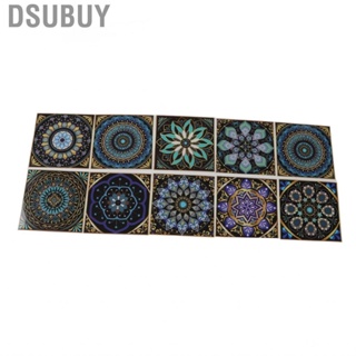 Dsubuy 10PCS Wall Tile Art   Self Adhesive Wallpaper For DIY Home HG