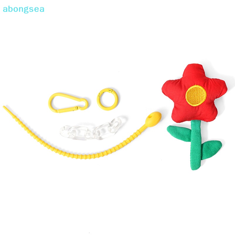 abongsea-พวงกุญแจ-จี้ตุ๊กตาดอกไม้-แบบนิ่ม-เครื่องประดับ-สําหรับห้อยกระเป๋าเป้สะพายหลัง