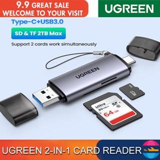 Ugreen 2-in-1 การ์ดรีดเดอร์ ความเร็วสูง 2TB อุปกรณ์เสริม สําหรับแล็ปท็อป