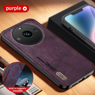 เคสโทรศัพท์มือถือหนัง ผิวด้าน กันกระแทก ป้องกันเลนส์กล้อง สไตล์เรโทร สําหรับ Realme 11 Pro Plus 11Pro Pro+ Realme11 Realme11Pro Realme11Pro+ 5G 2023
