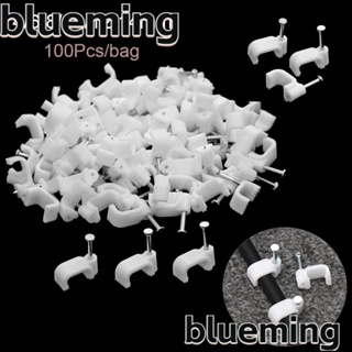 Blueming2 คลิปหนีบสายเคเบิล ทนทาน 100 ชิ้น