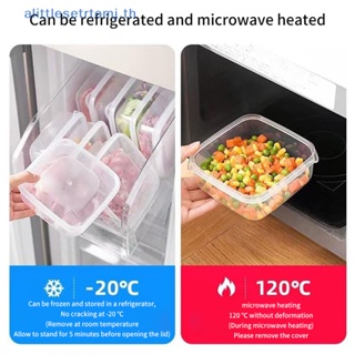 Alittlese กล่องพลาสติกซีลเก็บอาหารในตู้เย็น สําหรับเตาอบไมโครเวฟ TH