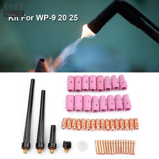 ⭐NEW ⭐53pcs TIG Welding Torch Body Parts Gas Lens Nozzle Collet Cup Kit For WP-9 20 25