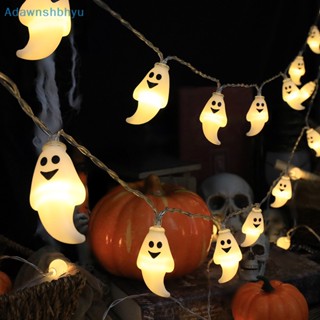 Adhyu สายไฟ Led 10 ดวง รูปฟักทอง หัวกะโหลก 1.5 ม. สําหรับตกแต่งปาร์ตี้ฮาโลวีน