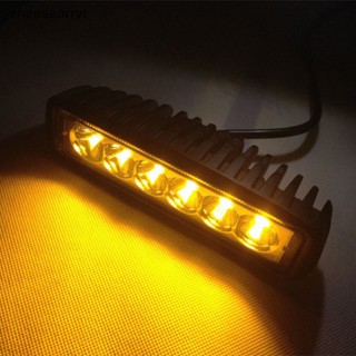 Chee ไฟตัดหมอก Led 6 ดวง 18W สีเหลือง สําหรับรถยนต์ รถบรรทุก ออฟโร้ด EN