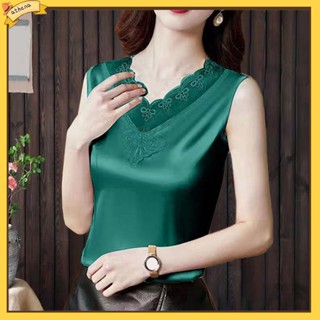 ที่| Femme เสื้อกล้ามผู้หญิง เสื้อกล้ามลูกไม้ สวมใส่สบาย มีสไตล์ สําหรับผู้หญิง เหมาะสําหรับสวมใส่ทุกวันในเอเชียตะวันออกเฉียงใต้