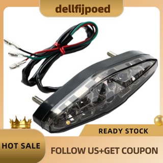 【dellfijpoed】ไฟเบรกท้ายรถสกูตเตอร์ไฟฟ้า Led 15 ดวง สีแดง สําหรับรถจักรยานยนต์