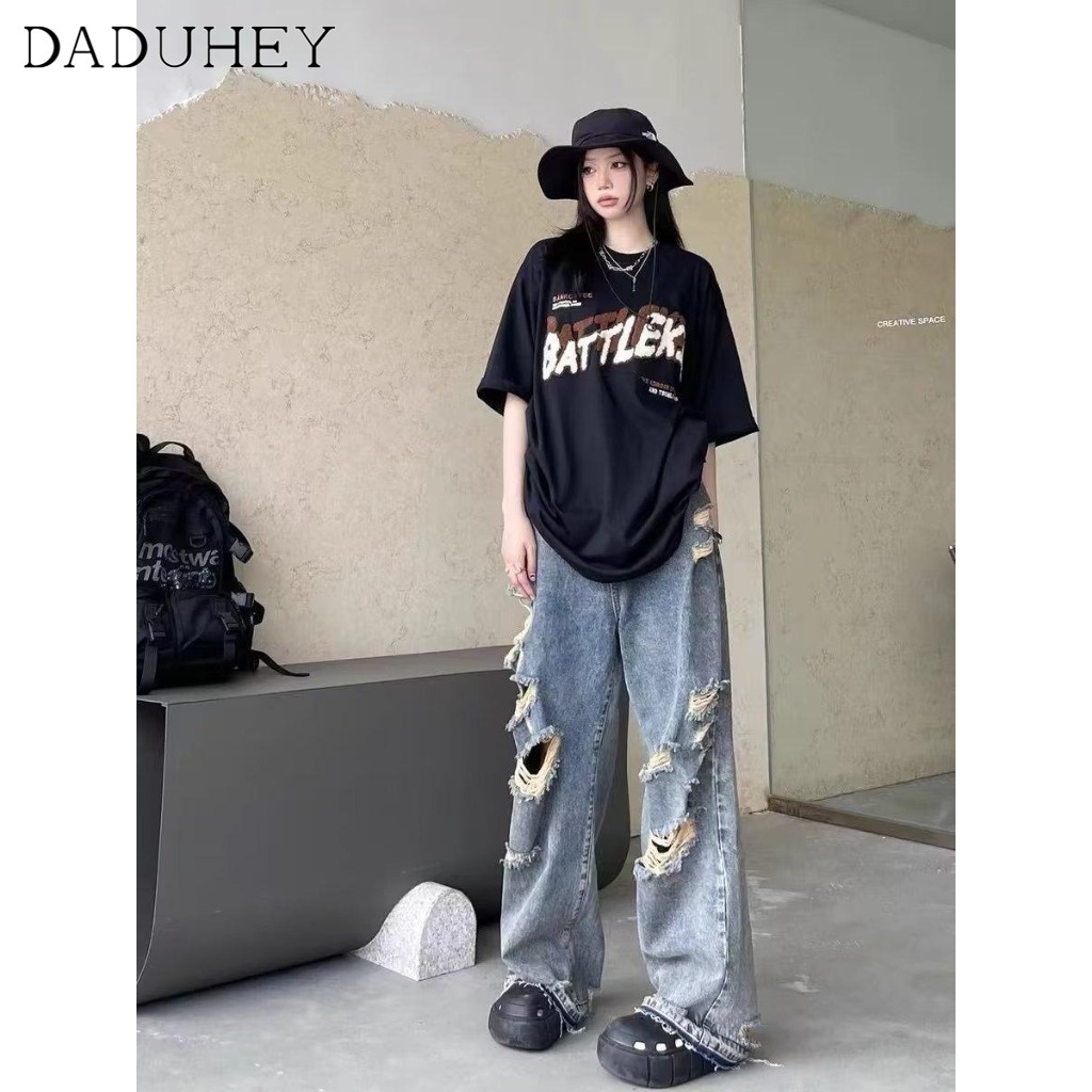 daduhey-hong-kong-style-womens-summer-new-jeans-hip-hop-ins-high-street-ripped-casual-draping-mopping-pants