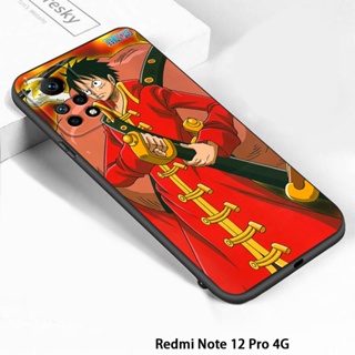 สําหรับ Redmi Note 12 4G 5G Note 12 Pro Speed Note 12 Pro Plus 5G 4G เคสโทรศัพท์ซิลิโคน TPU แบบนิ่ม ลายการ์ตูนลูฟี่ กันกระแทก