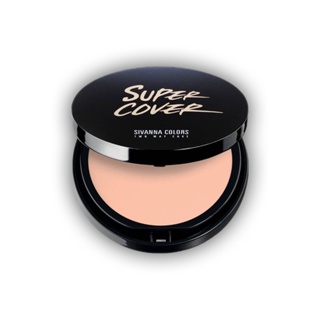 SIVANNA SUPER COVER TWO WAY CAKE POWDER (HF201) : ซิวานน่า แป้งผสมรองพื้น x 1 ชิ้น @abcmall