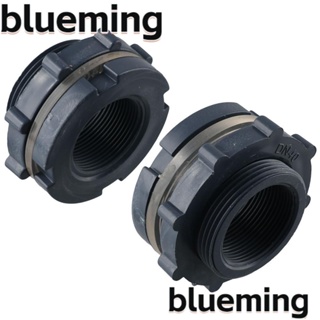 Blueming2 อะแดปเตอร์เชื่อมต่อท่อน้ํา PVC 1.5 นิ้ว สีเทา 1.5 นิ้ว ทนทาน สําหรับตู้ปลา 2 ชิ้น