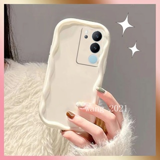 เคสโทรศัพท์มือถือนิ่ม ป้องกันเต็มเลนส์ สีพื้น เรียบง่าย สําหรับ VIVO V29 Pro V29e V27 V27e V25 Pro V25e V23 V23e 4G 5G