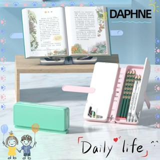 Daphne ชั้นวางหนังสืออ่านหนังสือ พับได้ ปรับได้ สําหรับโรงเรียน สํานักงาน