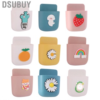 Dsubuy Holders Wall Mount Adhesive Organizer Pen Storage Box Phone Holder for Office Home School