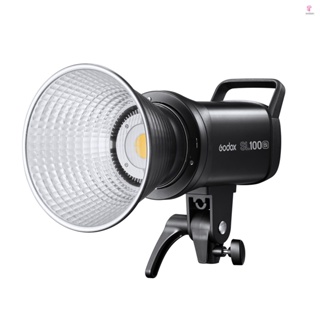 Godox SL100Bi Compact LED Video Light Photography Fill Light 100W 2800K-6500K Bi-color Temperature Built-in 11 FX Lighting Effects CRI96+ TLCI97+ Bowens Mount for Home Studio Live Streaming Portrait Product Photography Vlog Video