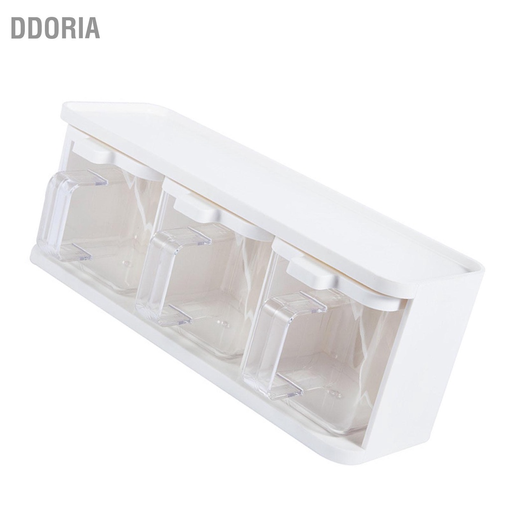 ddoria-กล่องปรุงรส-3-กริดพลาสติกใสเครื่องปรุงอาหารพร้อมที่จับและช้อนสำหรับเครื่องเทศเกลือน้ำตาล