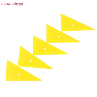 Adagu สติกเกอร์ฟิล์มไวนิล ทรงสามเหลี่ยม แบบนิ่ม สําหรับติดตกแต่งหน้าต่างรถยนต์ 5 ชิ้น
