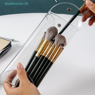 Buildvictor กระเป๋าเครื่องสําอาง PVC แบบใส กันน้ํา แบบพกพา สําหรับออฟฟิศ