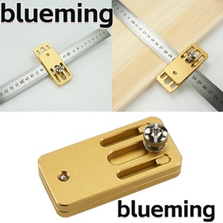 Blueming2 ไม้บรรทัดวัดตําแหน่งงานไม้ อะลูมิเนียมอัลลอย ปรับได้ คุณภาพสูง สําหรับงานไม้ DIY