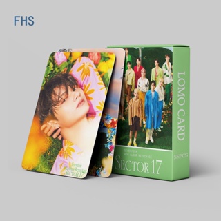 Fhs โปสการ์ดโลโม่ ลายศิลปินเกาหลี SEVENTEEN SECTOR 17 อัลบั้ม 55 ชิ้น ต่อชุด
