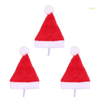 หมวกซานต้าคลอส ขนาดเล็ก ขนาดกลาง พร็อพปาร์ตี้คริสต์มาส สําหรับสุนัข จํานวน 3 ชิ้น