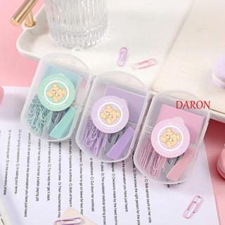 Daron ชุดเครื่องเย็บกระดาษ โลหะ แบบพกพา พร้อมลวดเย็บ สําหรับนักเรียน