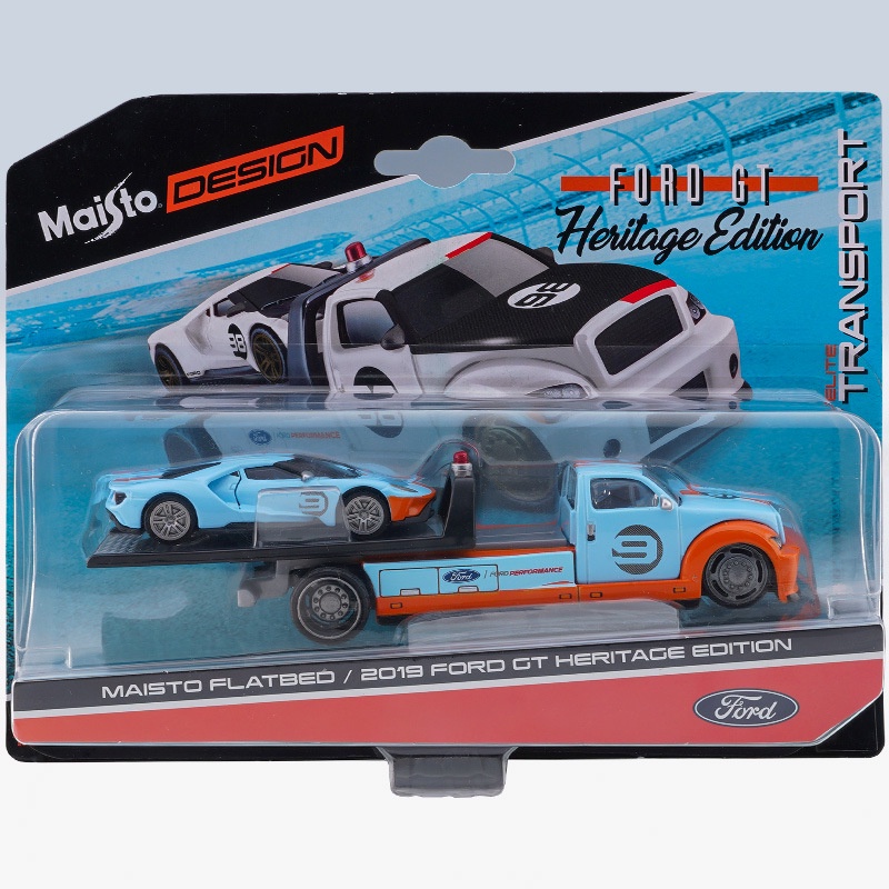 1-64-ford-gt-ชุดรถพ่วง-gulf-diecast-รถของเล่น-สําหรับเด็กผู้ชาย-ของขวัญวันเกิด-ของเล่นเด็ก-รถสะสม