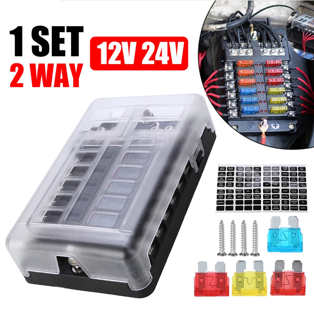 ใหม่-กล่องฟิวส์-12-ทาง-ats-blade-caravan-แบตเตอรี่คู่-12v-24v-rv-1-ชุด-dysunbey