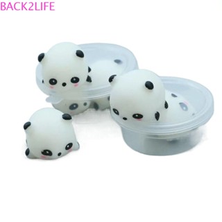 Back2life ตุ๊กตาหมีแพนด้าบีบน่ารัก TPR ของเล่นเด็ก สําหรับ Kawaii Mochi Panda