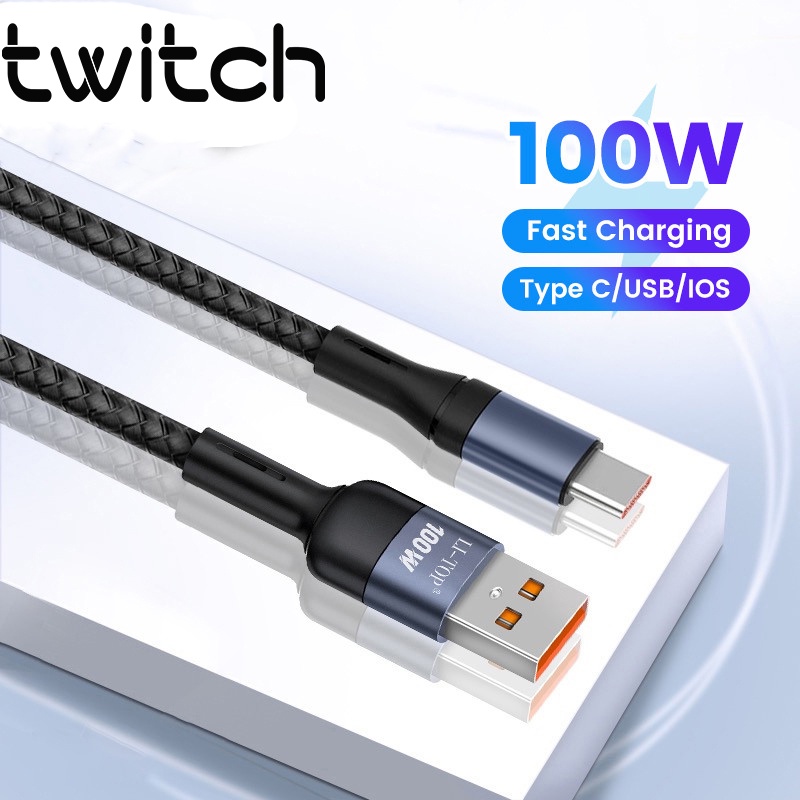 Twitch สายชาร์จ USB Type C 100W 1 เมตร 2 เมตร Micro USB | Shopee Thailand