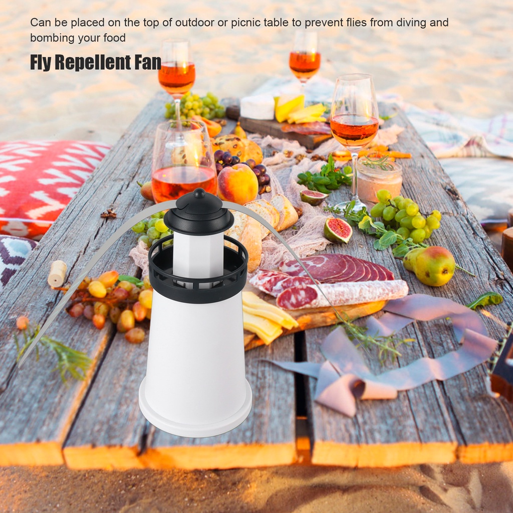 Computer Ac.lr Fly Repellent Fan Outdoor Table Top Bug for Inside Use