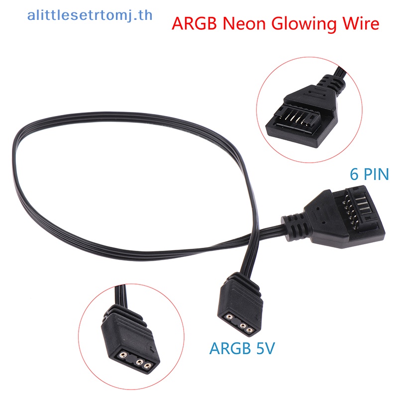 alittlese-บอร์ดสายไฟนีออน-argb-เรืองแสง-2x8pin-3-pin-เกลียว-6pin-สําหรับ-lianli-th-1-ชิ้น