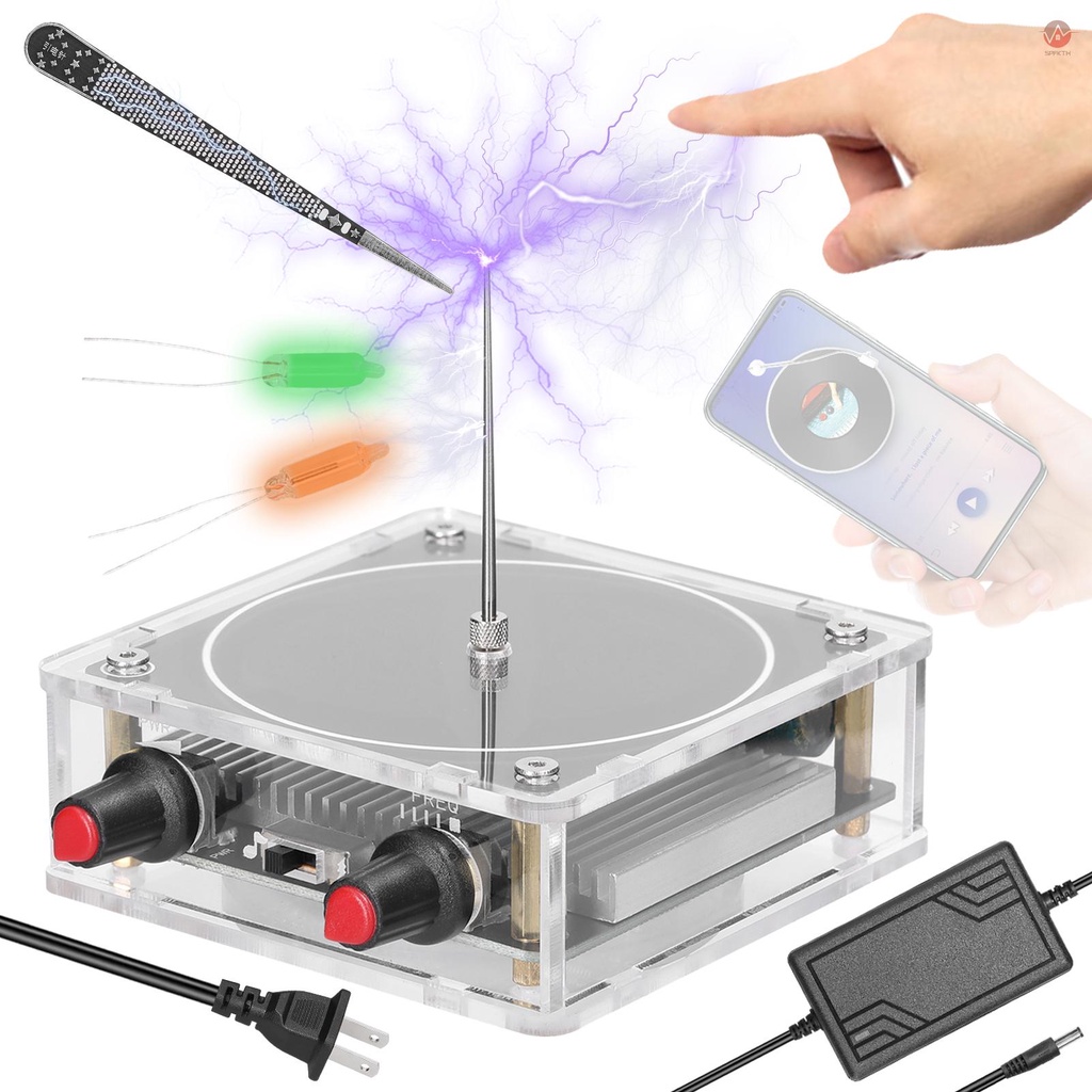 portable-handheld-tesla-coil-speaker-bt-speaker-artificial-lightning-generator-electric-arc-generator