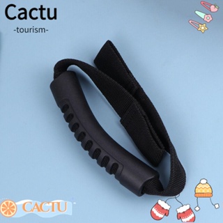 Cactu ที่จับพลาสติก PVC สีดํา คุณภาพสูง สําหรับพนักพิงศีรษะรถยนต์ 2 ชิ้น