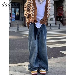 DaDulove💕 New American Ins High Street Retro Hip Hop Jeans Niche High Waist Wide Leg Pants plus Size Trousers