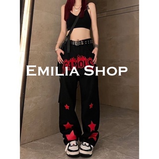 EMILIA SHOP กางเกงขายาว กางเกงคาร์โก้ผู้หญิง คาร์โก้ กางเกง สบายๆ unique สบาย cozy A20M00437Z230912