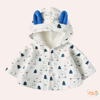 เสื้อแจ็กเก็ต ผ้ากํามะหยี่ขนนิ่ม กันลม พิมพ์ลายน่ารัก เหมาะกับฤดูหนาว สําหรับเด็ก