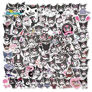Amonghot&gt; ใหม่ สติกเกอร์ ลายกราฟฟิตี้ อนิเมะ kuromi กันน้ํา สําหรับติดตกแต่งสเก็ตบอร์ด กีตาร์ แล็ปท็อป 100 ชิ้น